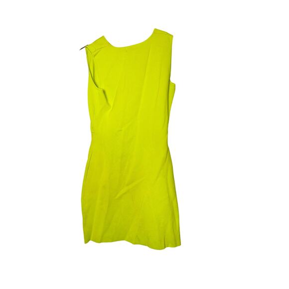 ESTEBAN CORTAZAR Neon Yellow Bodycon Silhouette Cutout Mini Dress Size Medium - Picture 6 of 14